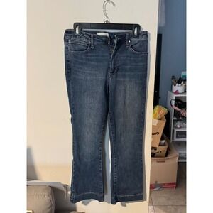 Articles of Society Womens Dark Wash flair Denim Jeans Size 28 Blue Stretch